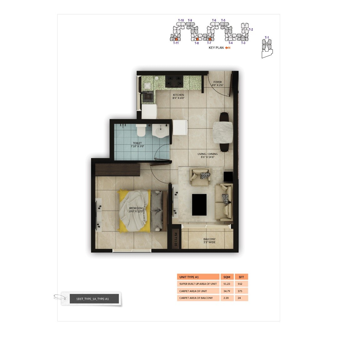 Other, salarpuria-sattva-misty-charm 1 Bedroom 385 Sq.Ft. Apartment In Kanakapura Road Bangalore 9252217