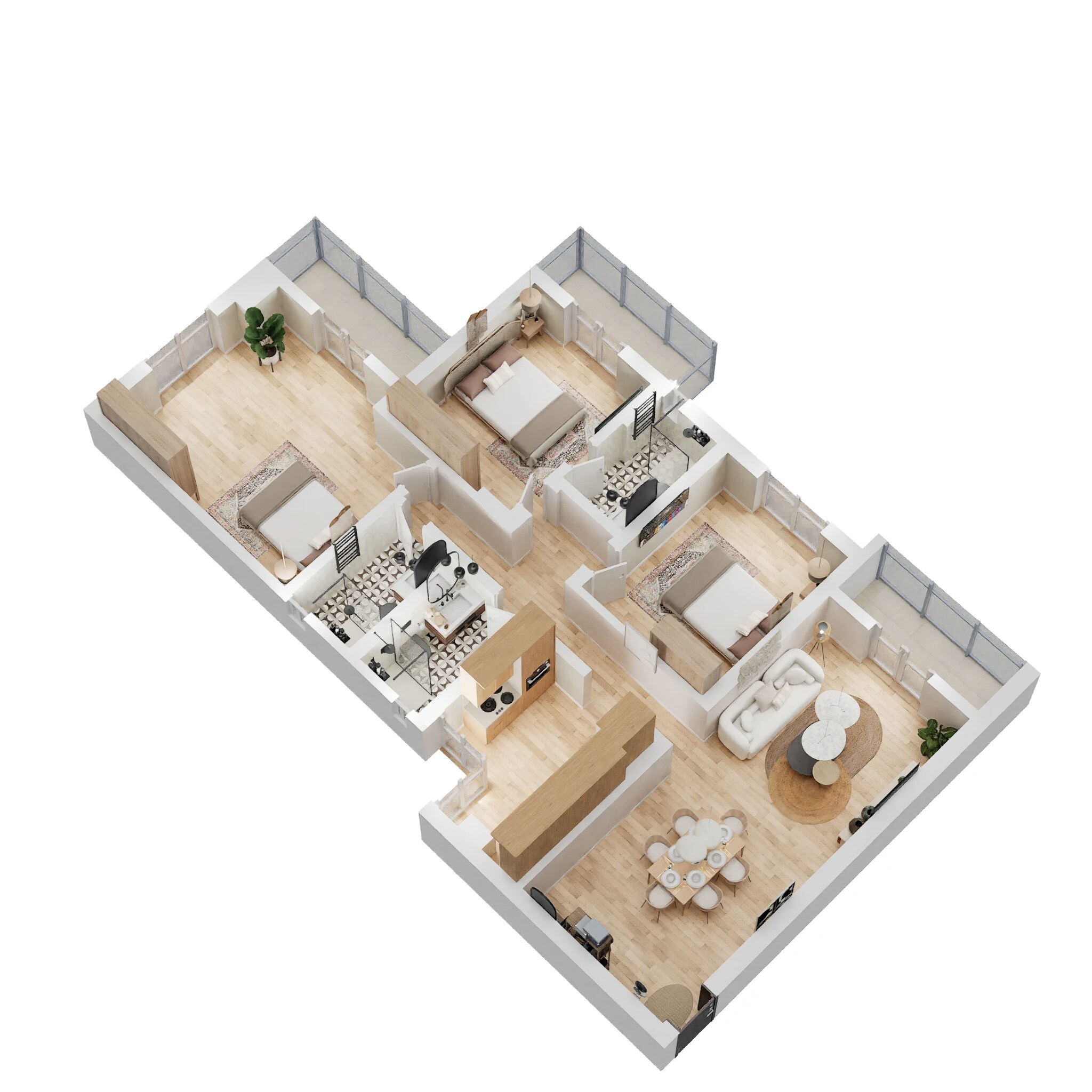 3 BHK 1498 Sq. Ft. Apartment