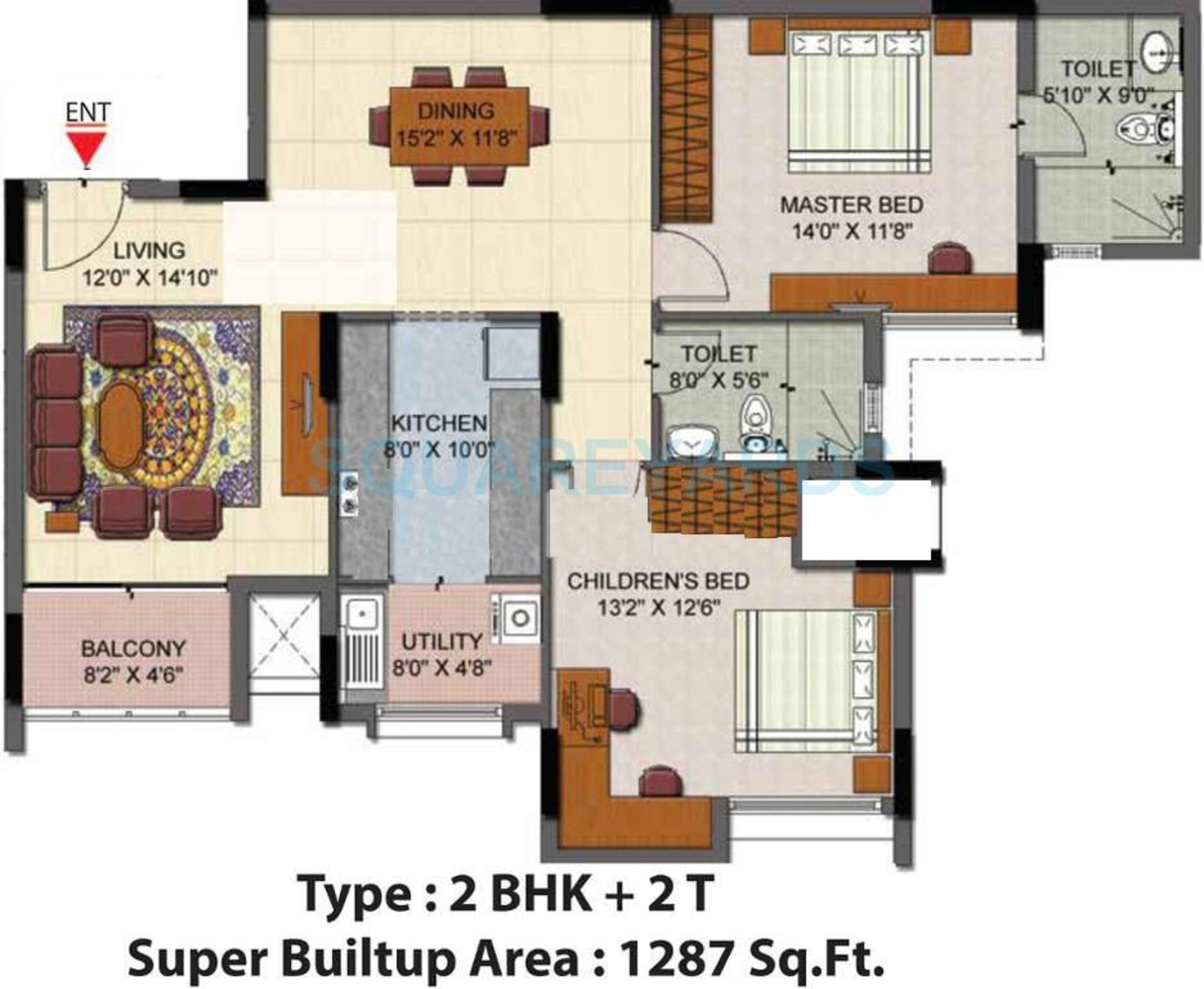salarpuria senorita apartment 2bhk 1287sqft1