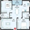 Samhita Royal Splendor 2 BHK Layout