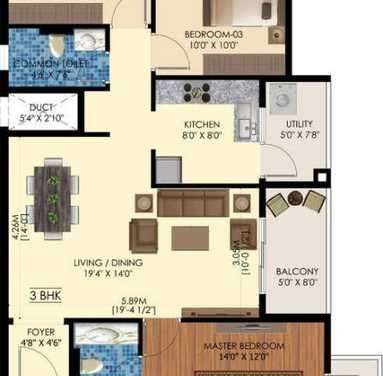 samruddhi lumbini heights apartment 3 bhk 1250sqft 20203028183033