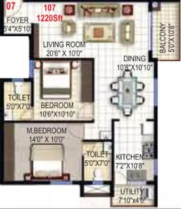  2 BHK Apartment at Sandeep Square, Panathur – for Sale