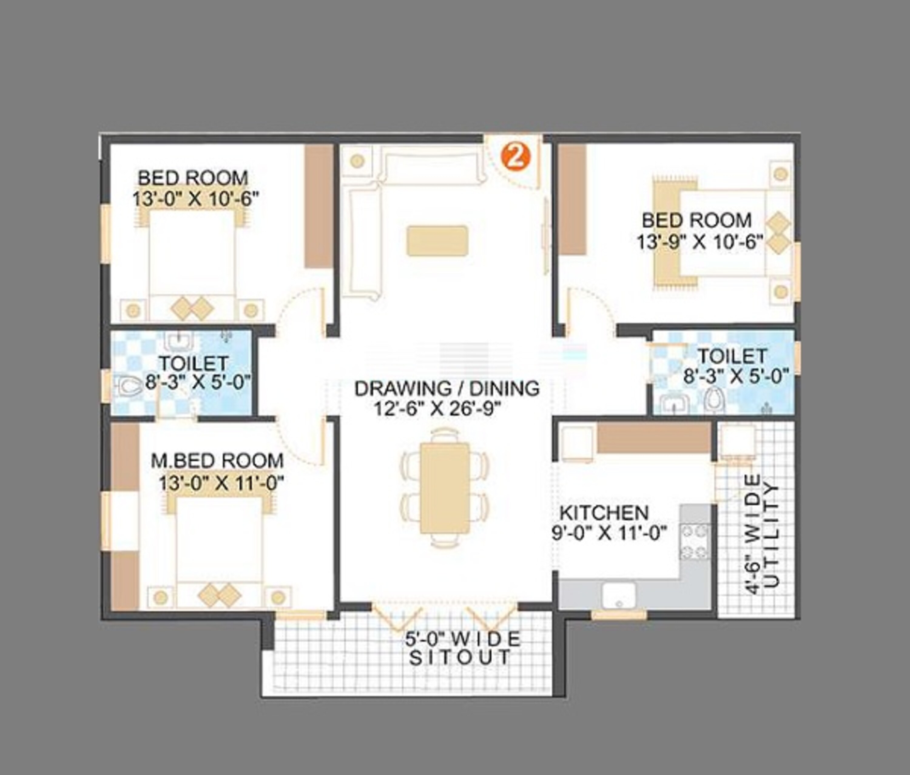 saroj blue bell apartment 3 bhk 1700sqft 20235016165022