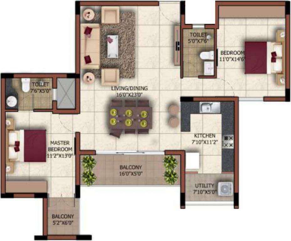 sashwath the magnolia apartment 2 bhk 1026sqft 20203827133850