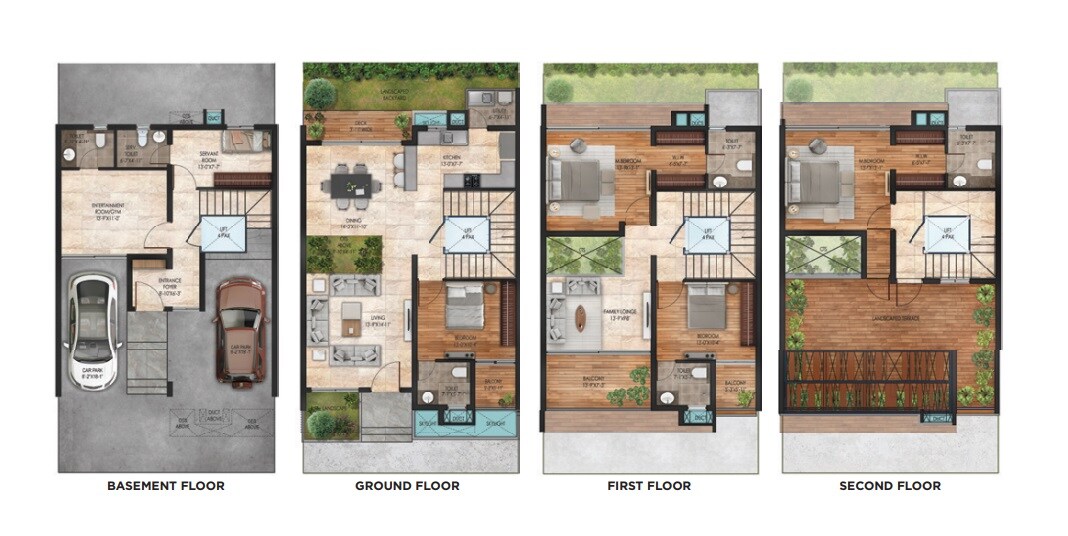 4 BHK 3260 Sq. Ft. Row House