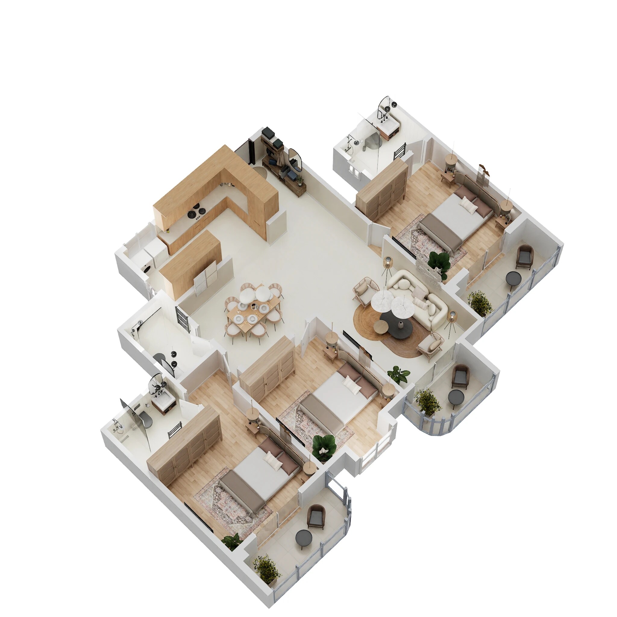 3 BHK 1882 Sq. Ft. Apartment