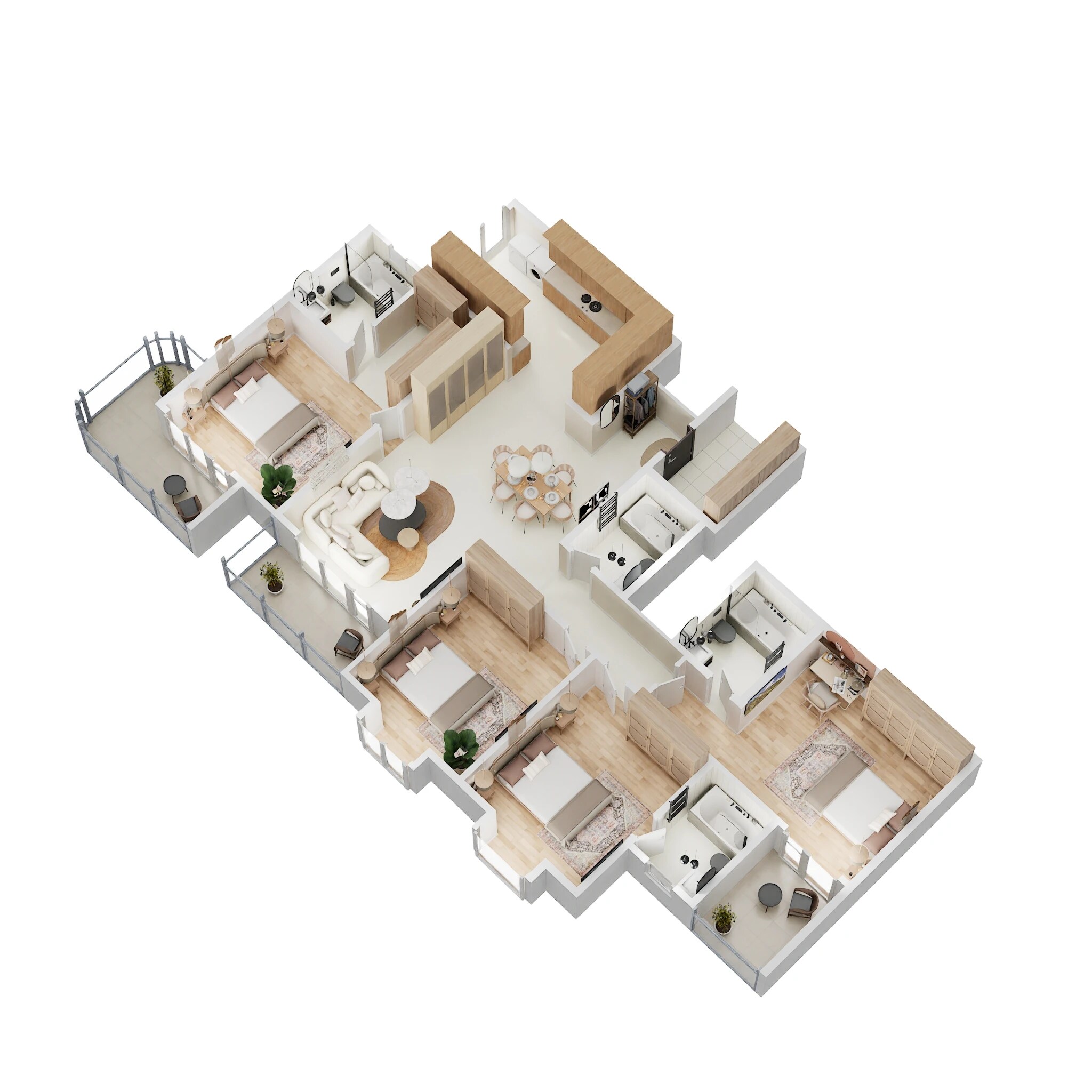 4 BHK 2416 Sq. Ft. Apartment