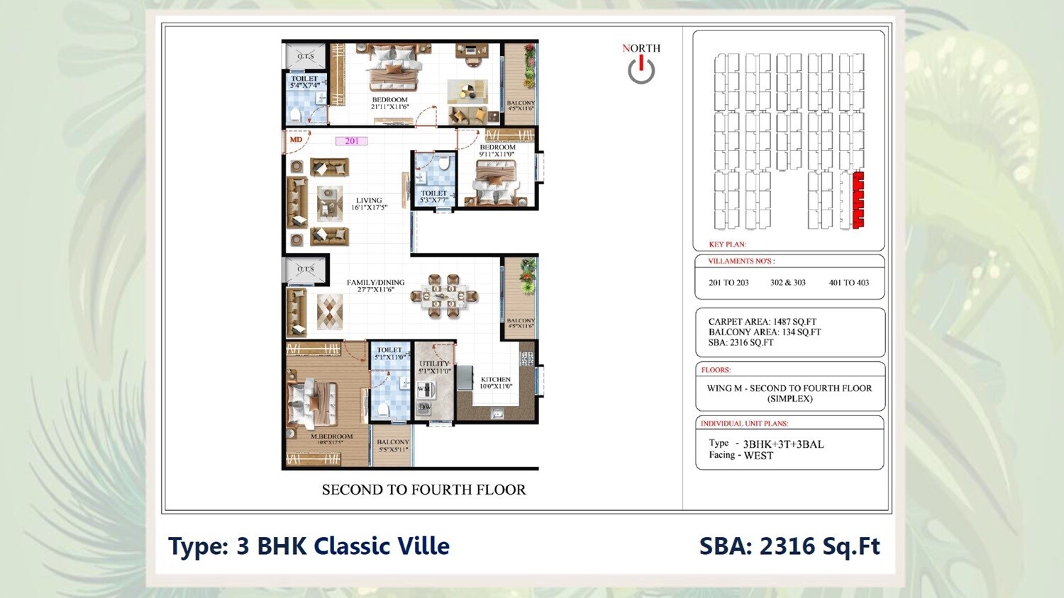 3 BHK 2316 Sq. Ft. Villament