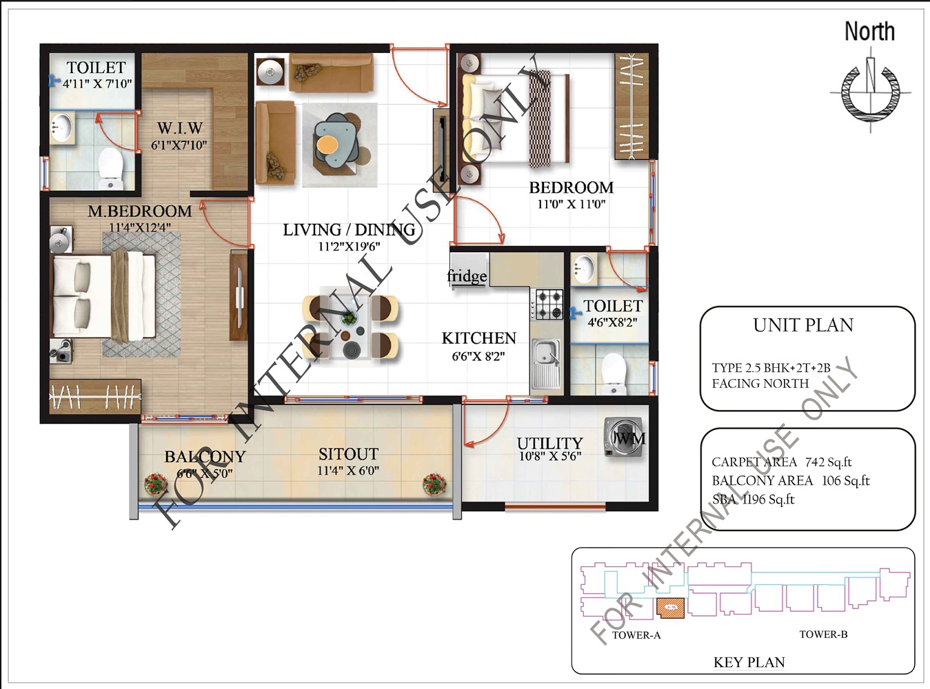 2 BHK 1196 Sq. Ft. Apartment in SBR Magnus