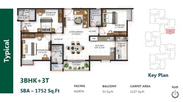  3 BHK Apartment at SBR One Residence, Whitefield – for Sale