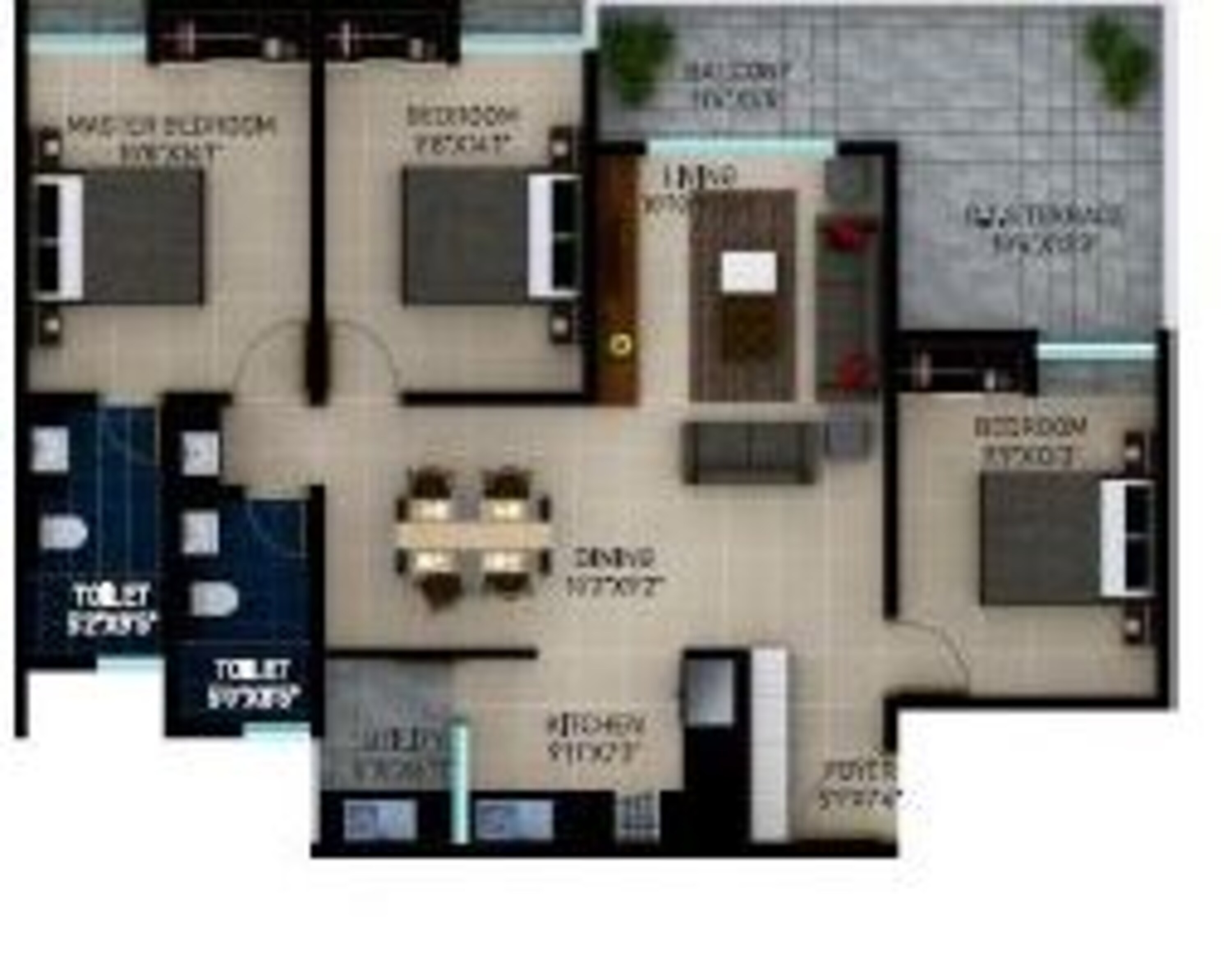 sekhar alturas apartment 3bhk 1372sqft 41
