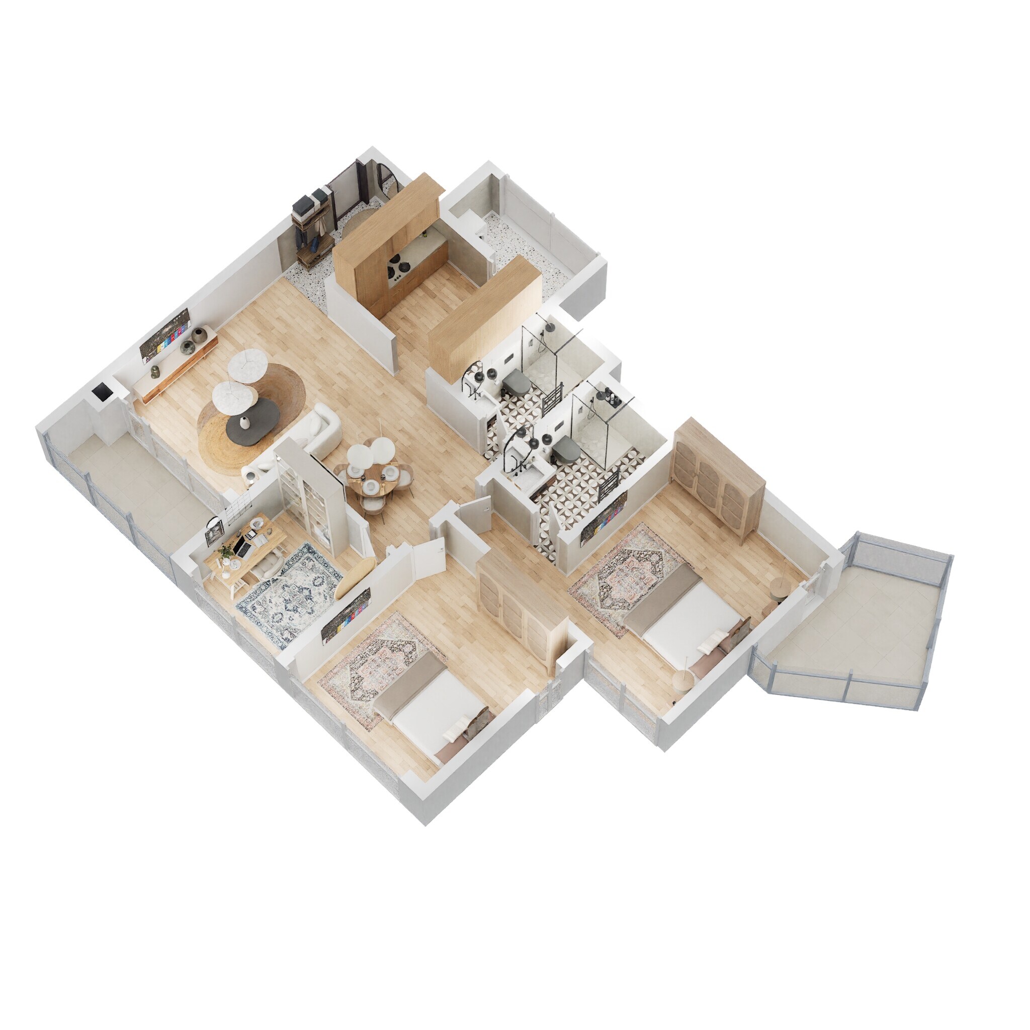 2 BHK 1690 Sq. Ft. Apartment