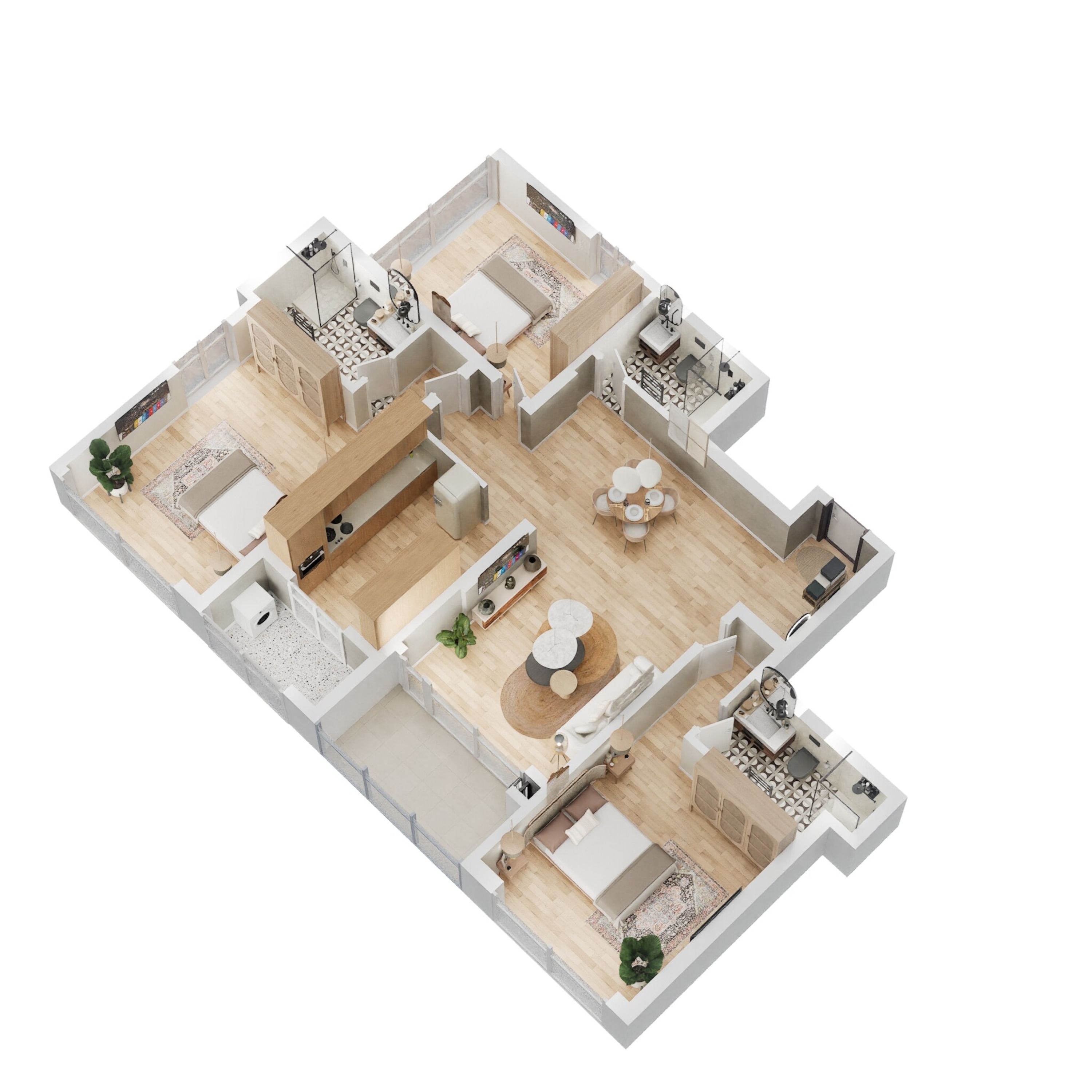 shapoorji pallonji park west apartment 3 bhk 1919sqft 20224210124240 3d 6556