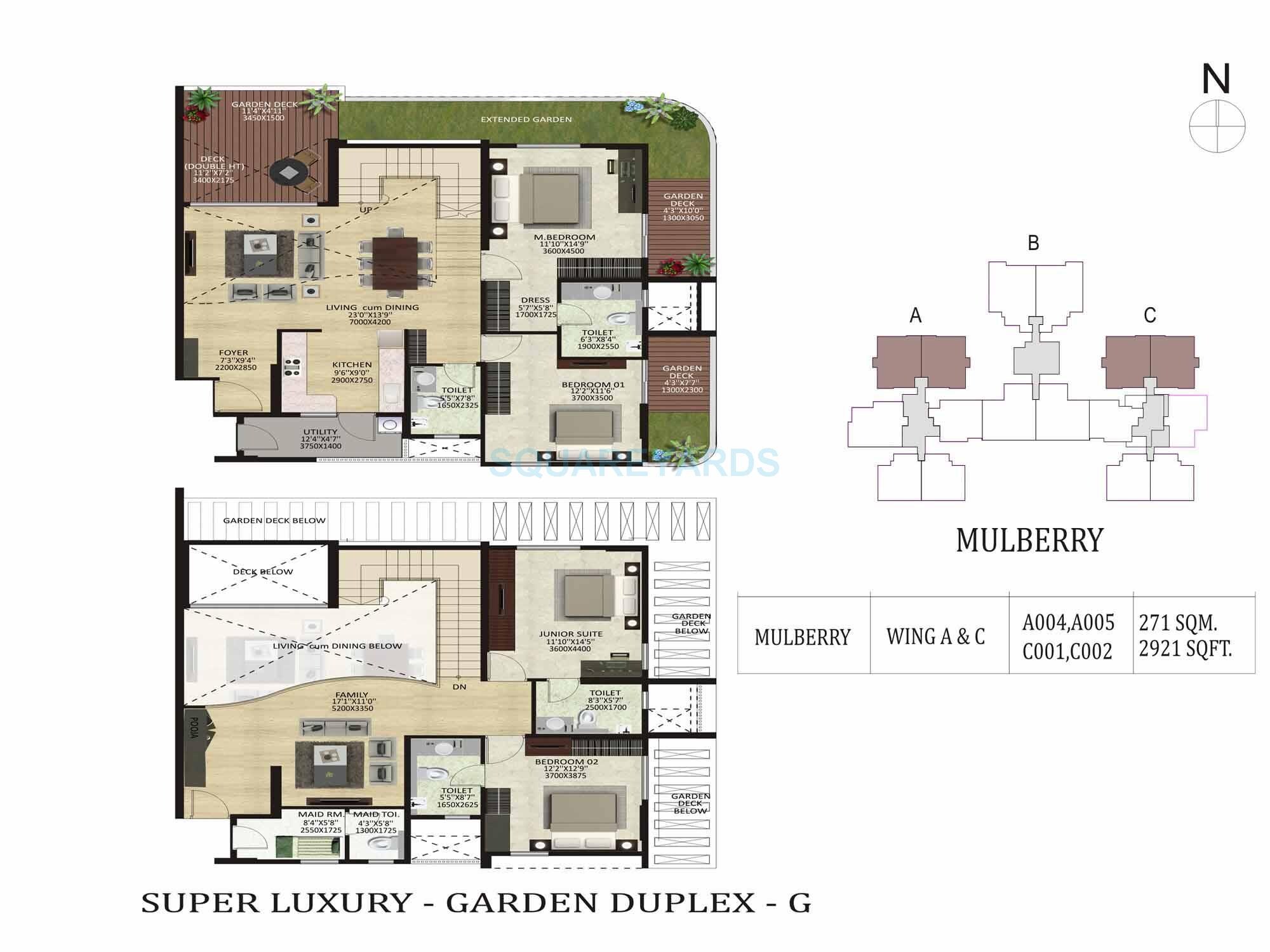 4 BHK 2921 Sq. Ft. Apartment