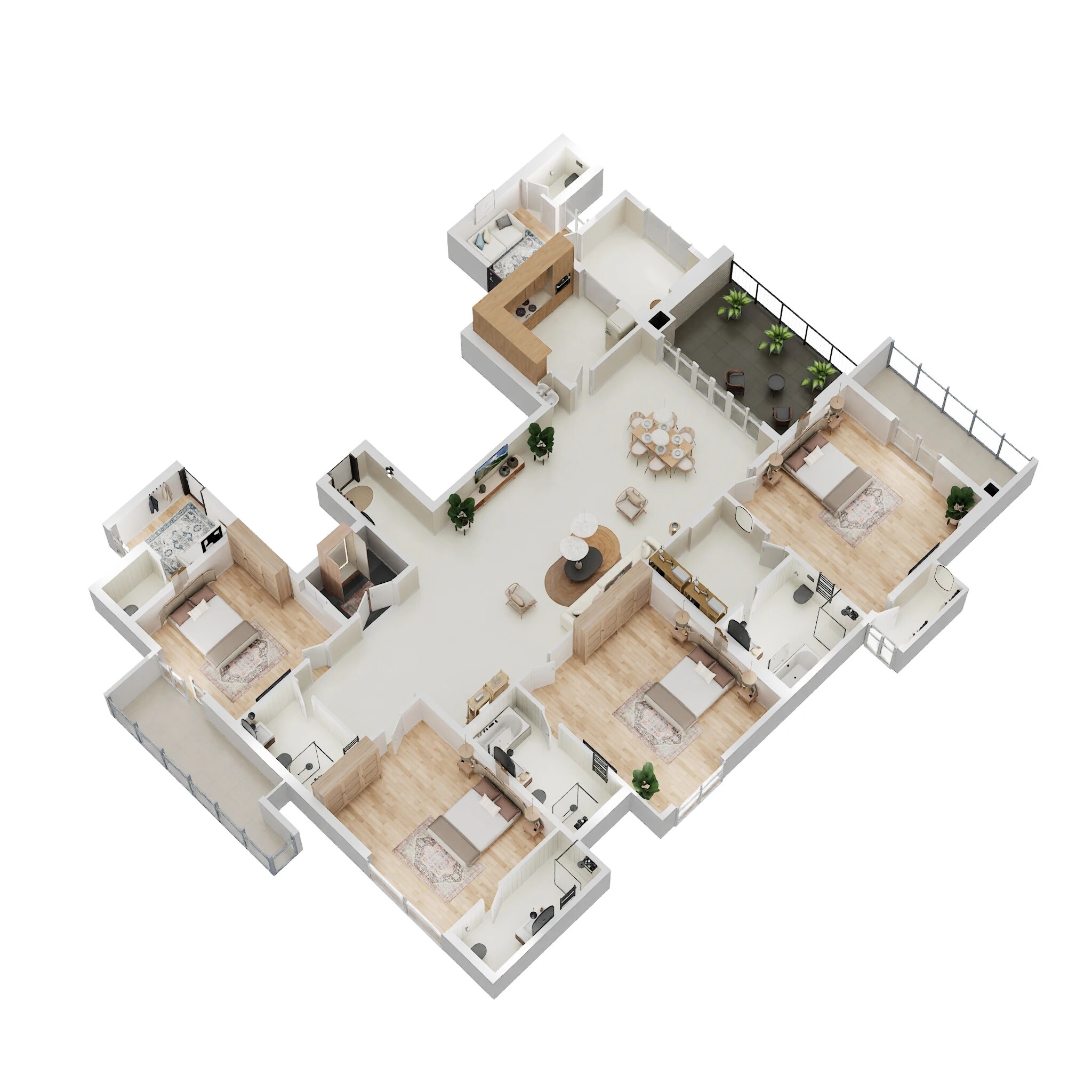 4 BHK 4000 Sq. Ft. Apartment