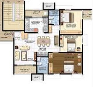 Other, shriram-luxor 3 Bedroom 1450 Sq.Ft. Apartment In Hennur Road Bangalore 9217393