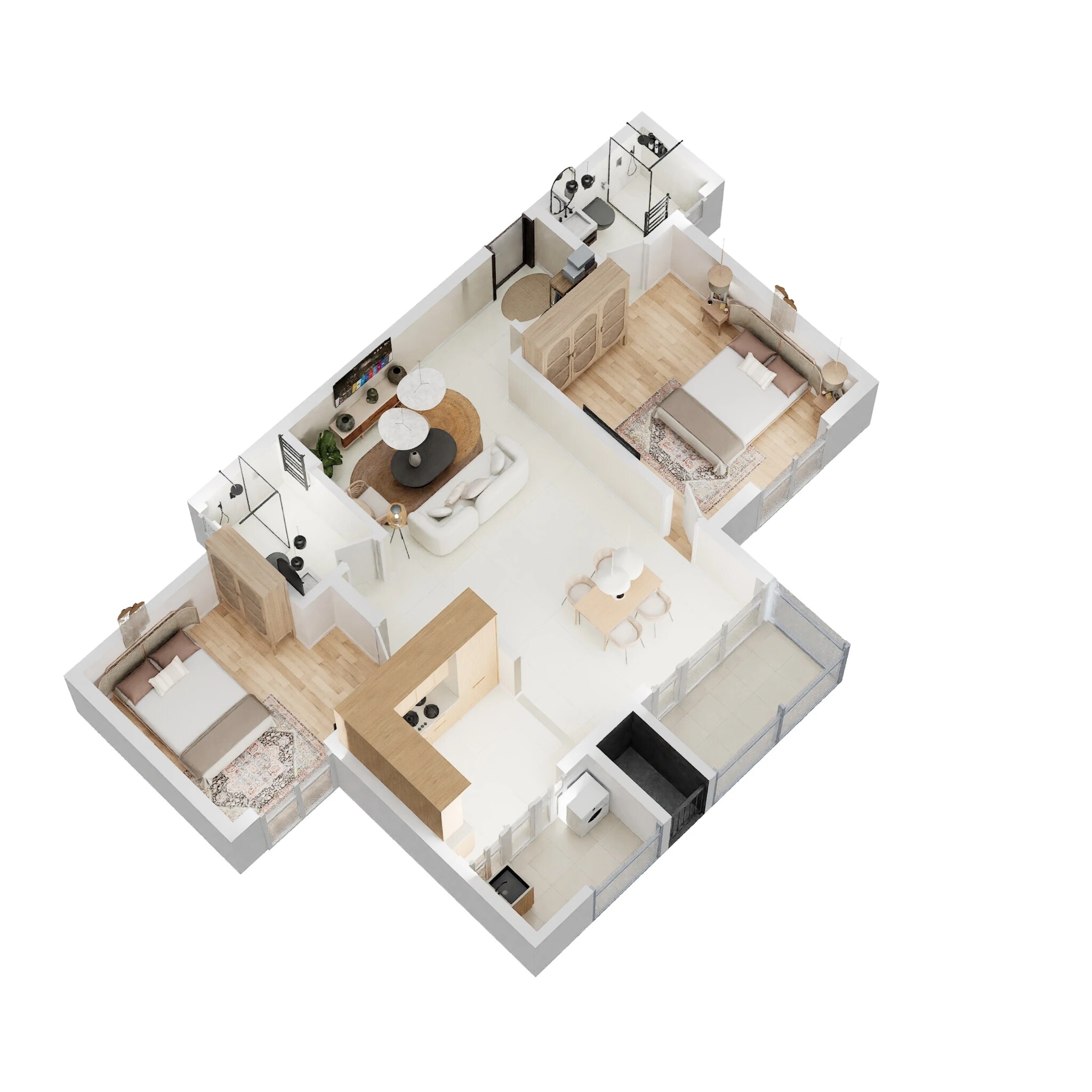 2 BHK 1275 Sq. Ft. Apartment