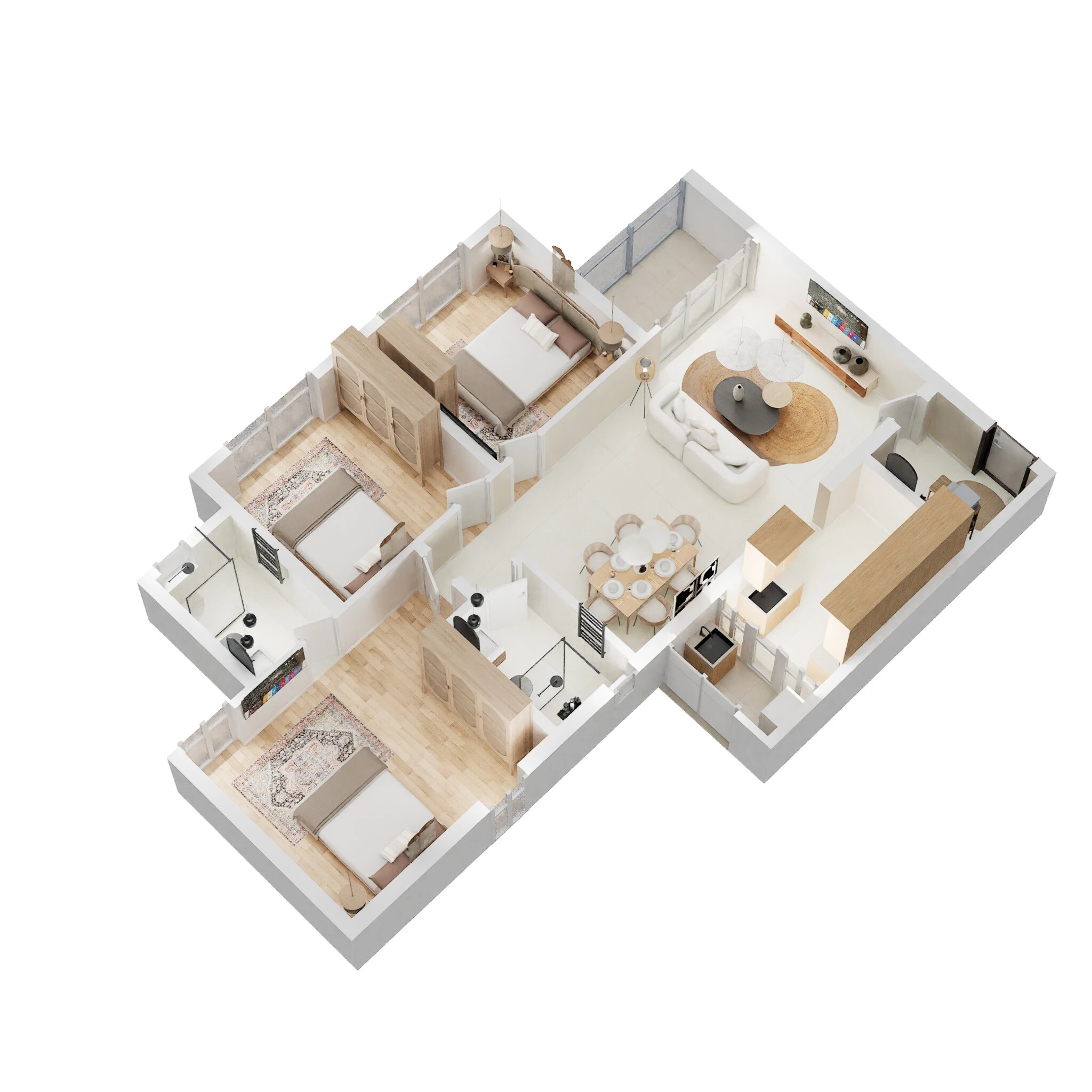 3 BHK 1325 Sq. Ft. Apartment