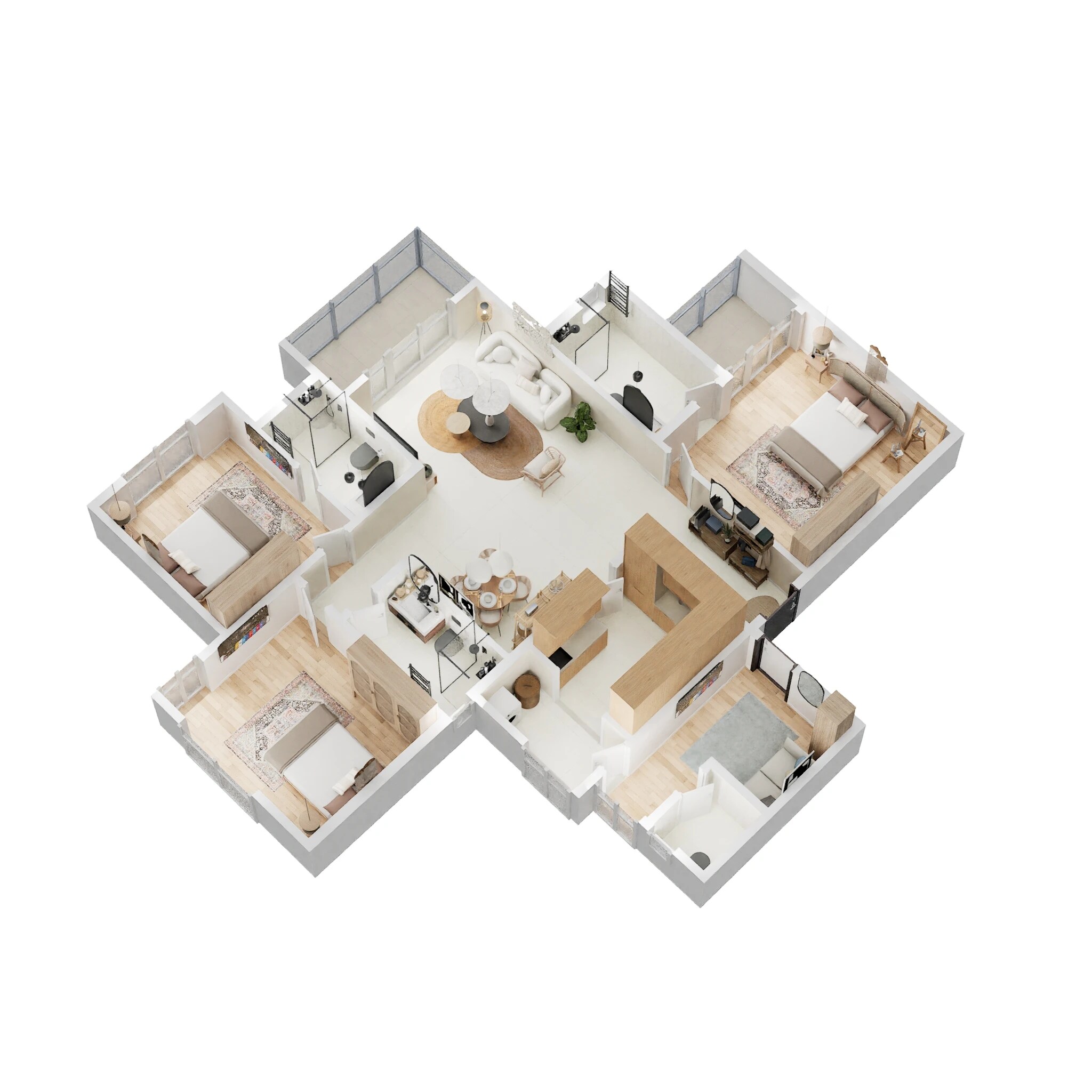 3 BHK 1615 Sq. Ft. Apartment