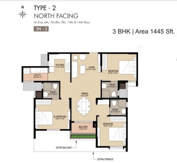 3 BHK Apartment at Shriram Solitaire, Yelahanka New Town – for Sale