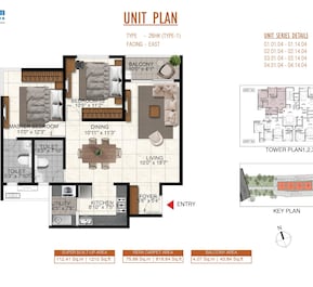 2 BHK 1210 Sq. Ft. Apartment in Shriram Songs Of The Earth