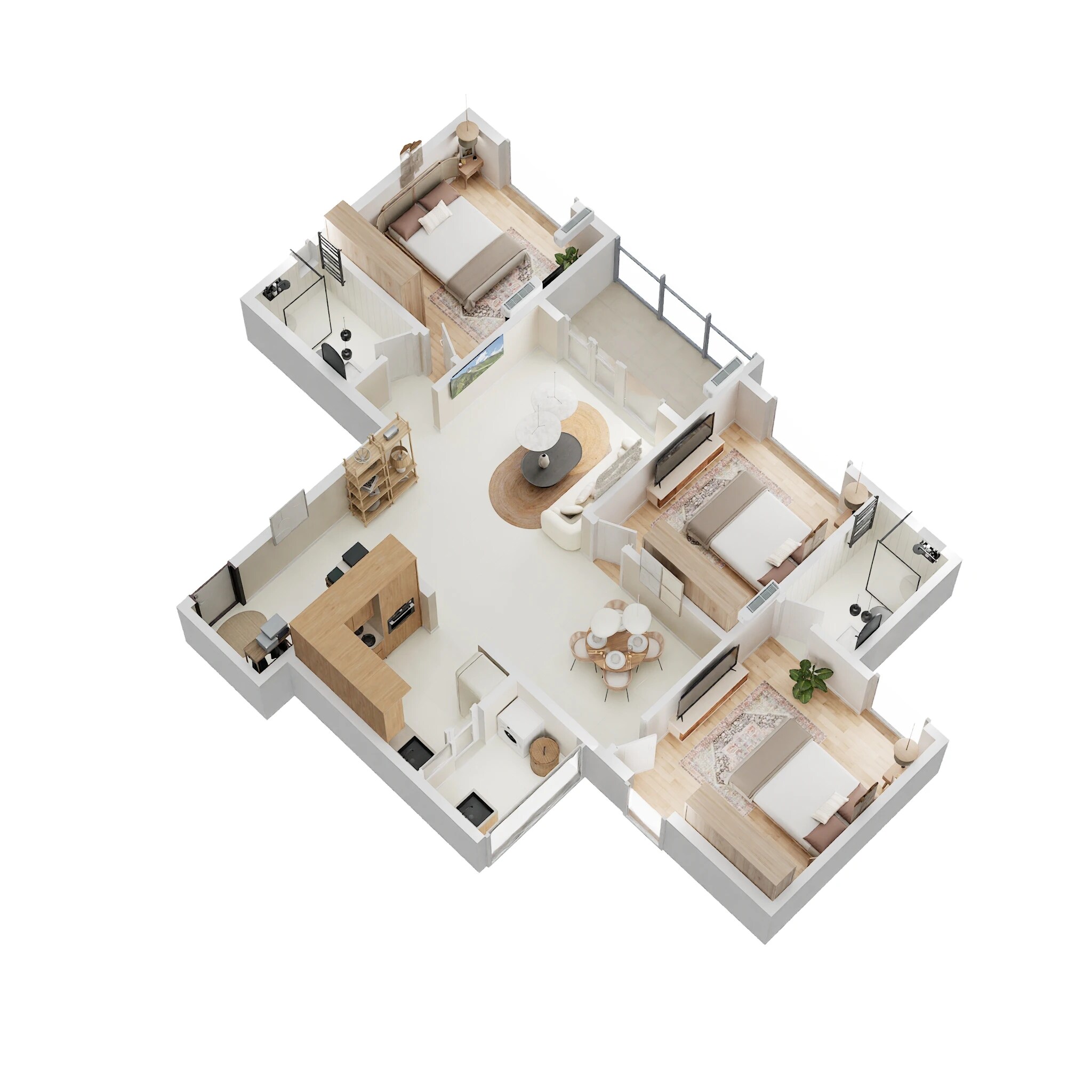 3 BHK 1440 Sq. Ft. Apartment