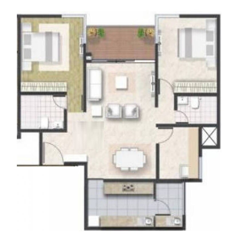 Other, shriram-southern-crest 2 Bedroom 1485 Sq.Ft. Apartment In Jp Nagar Bangalore 8857023