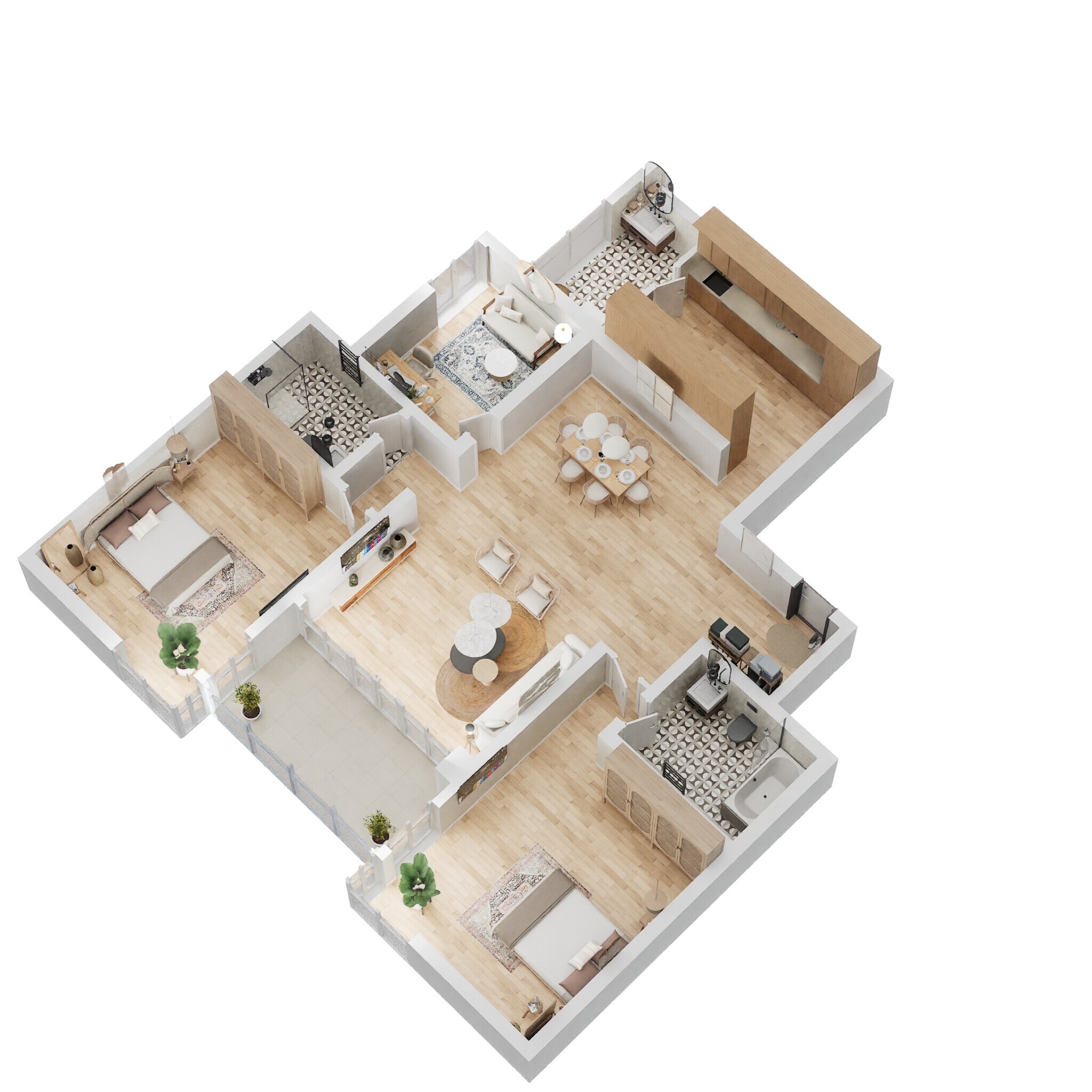 2 BHK 1485 Sq. Ft. Apartment