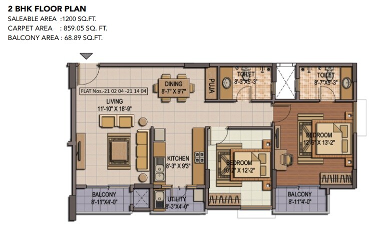 Other, shriram-summitt 2 Bedroom 1200 Sq.Ft. Apartment In Electronic City Phase I Bangalore 9012965