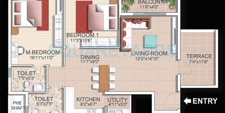 sjr primecorp parkway homes apartment 2bhk 1176sqft1