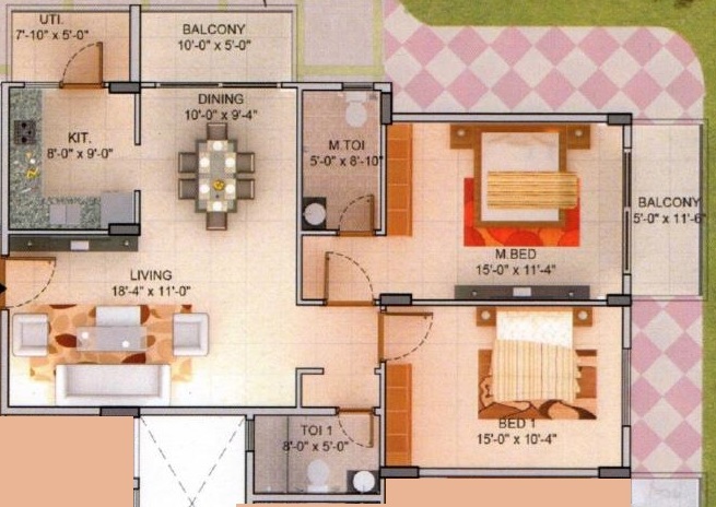 SK Silvermist 2 BHK Layout