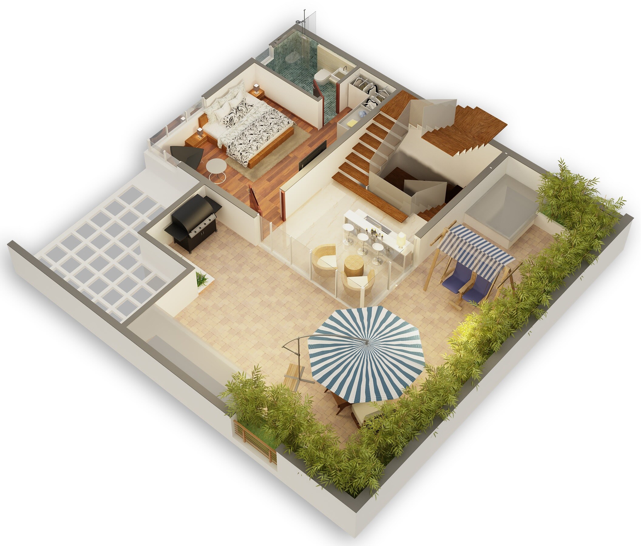 Floor plan of 4 BHK 3100 Sq. Ft. Villa in Skanda Avani C99, Bangalore