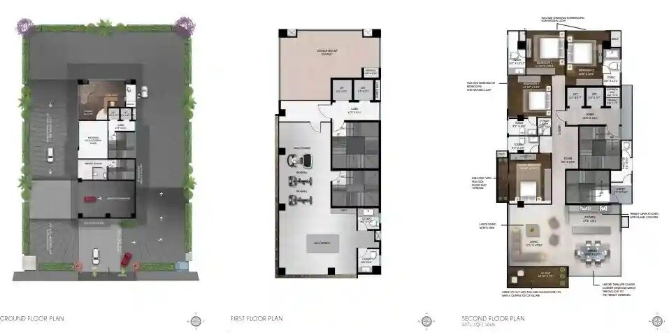 Floor plan of 4 BHK 3571 Sq. Ft. Apartment in Skav Bliss, Bangalore