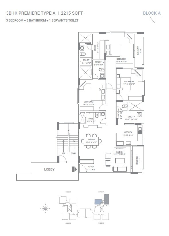  3 BHK Apartment at Skav Ohana, Kr Puram – for Rent