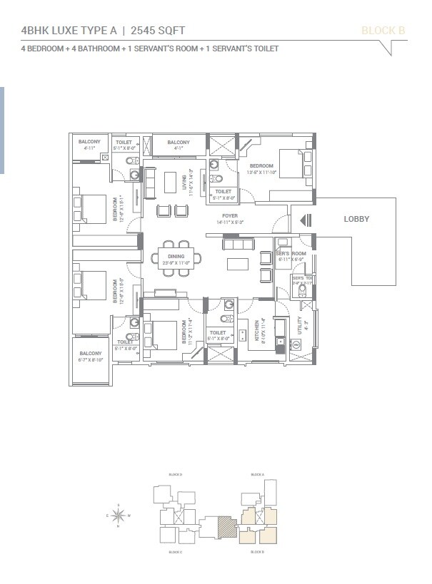  4 BHK Apartment at Skav Ohana, Kr Puram – for Sale