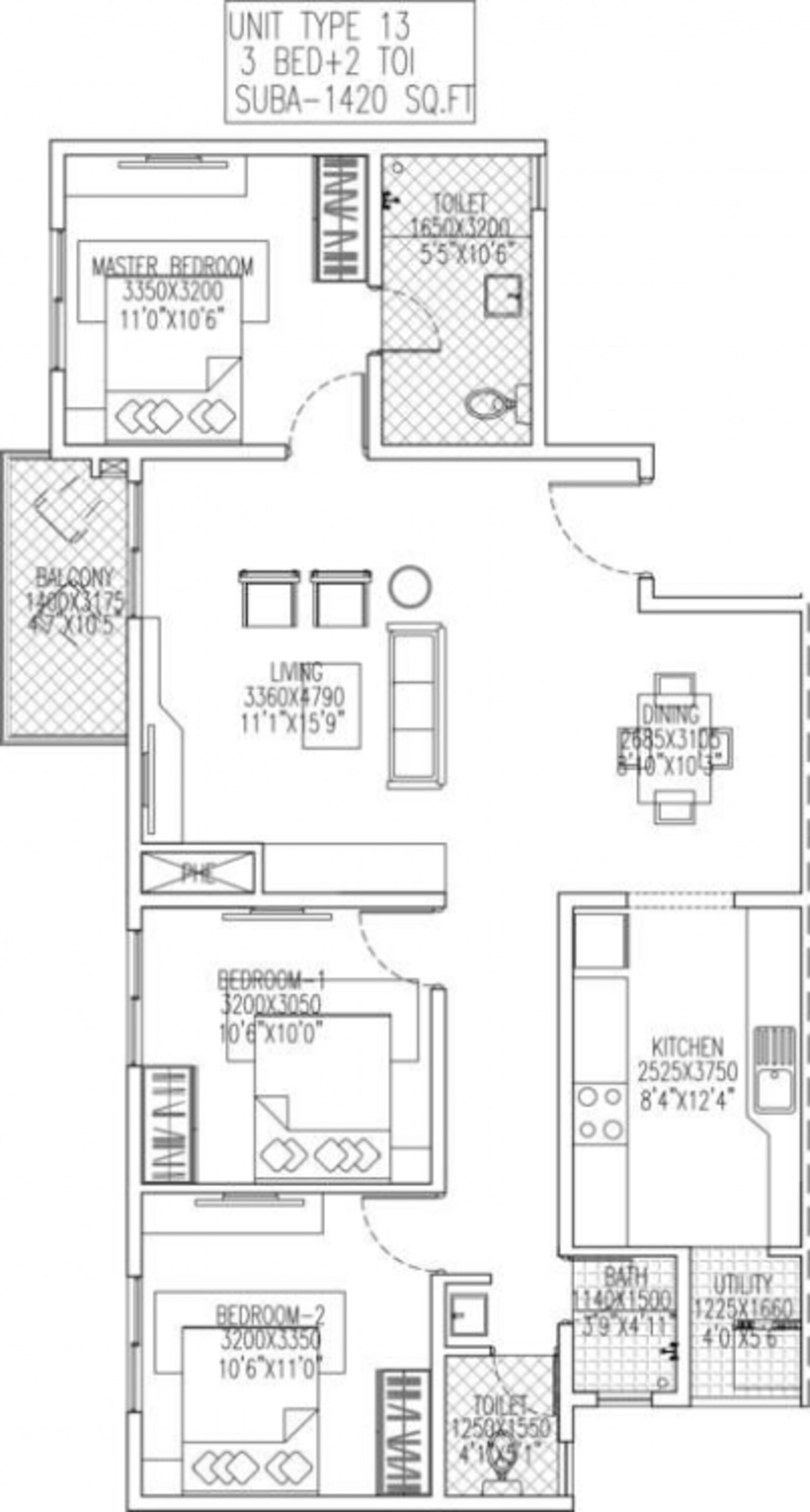 skylark royaume apartment 3bhk 1420sqft 1