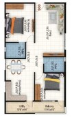 SLS Spring Woods 2 BHK Layout