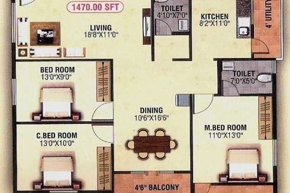 slv heritage apartment 3 bhk 1470sqft 20214201134204