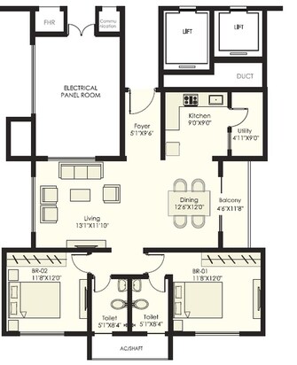 2 BHK Apartment For Resale in SNN Raj Grandeur Bommanahalli Bangalore  6947094