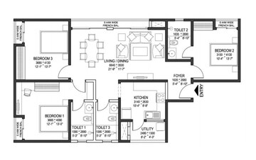  3 BHK Apartment at Sobha Arena, Kanakapura Road – for Sale