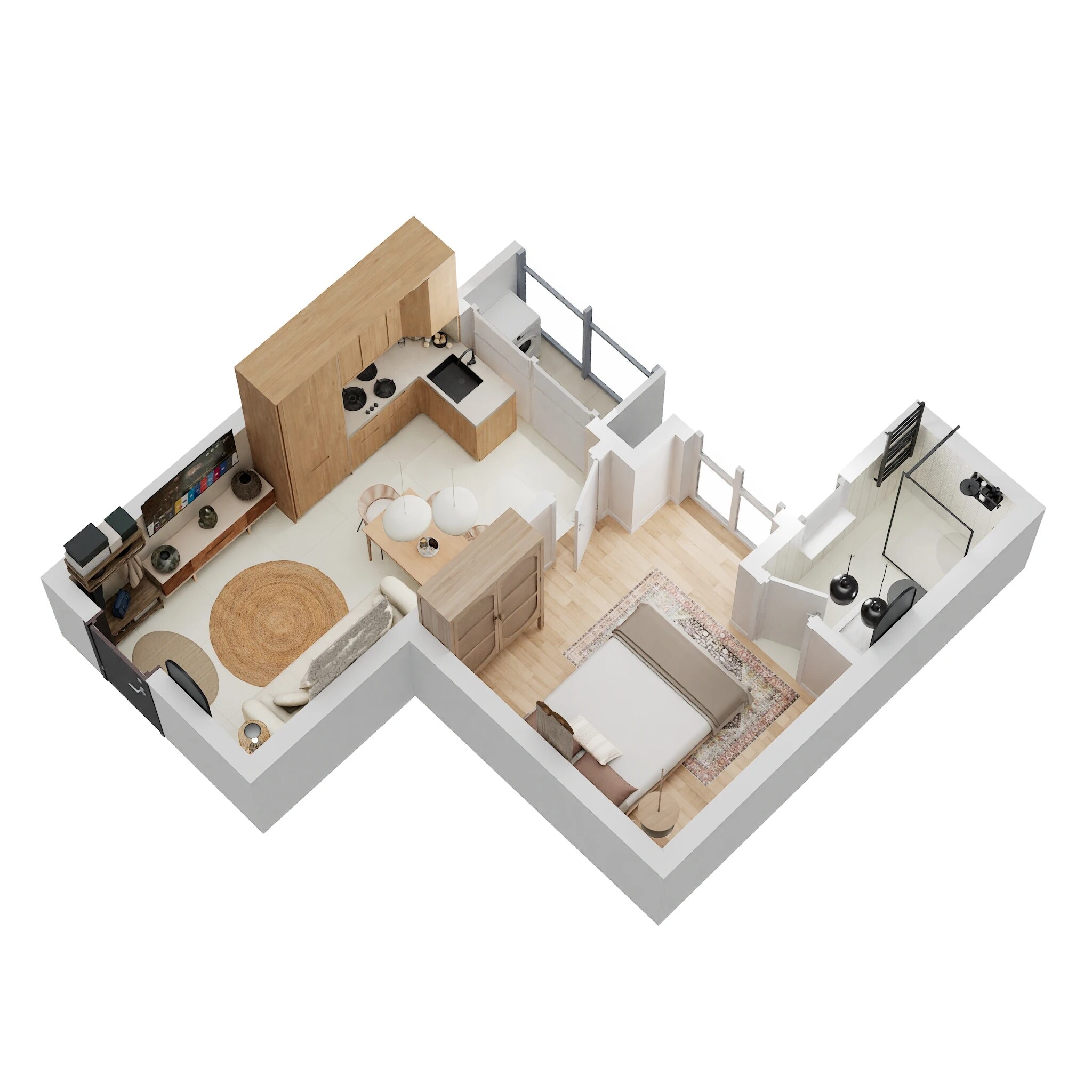 1 BHK 503 Sq. Ft. Apartment