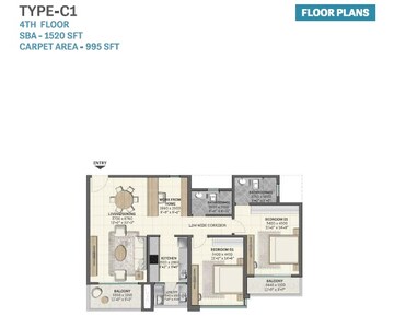  2 BHK Apartment at Sobha Brooklyn Towers Town Park, Hosur Road – for Sale