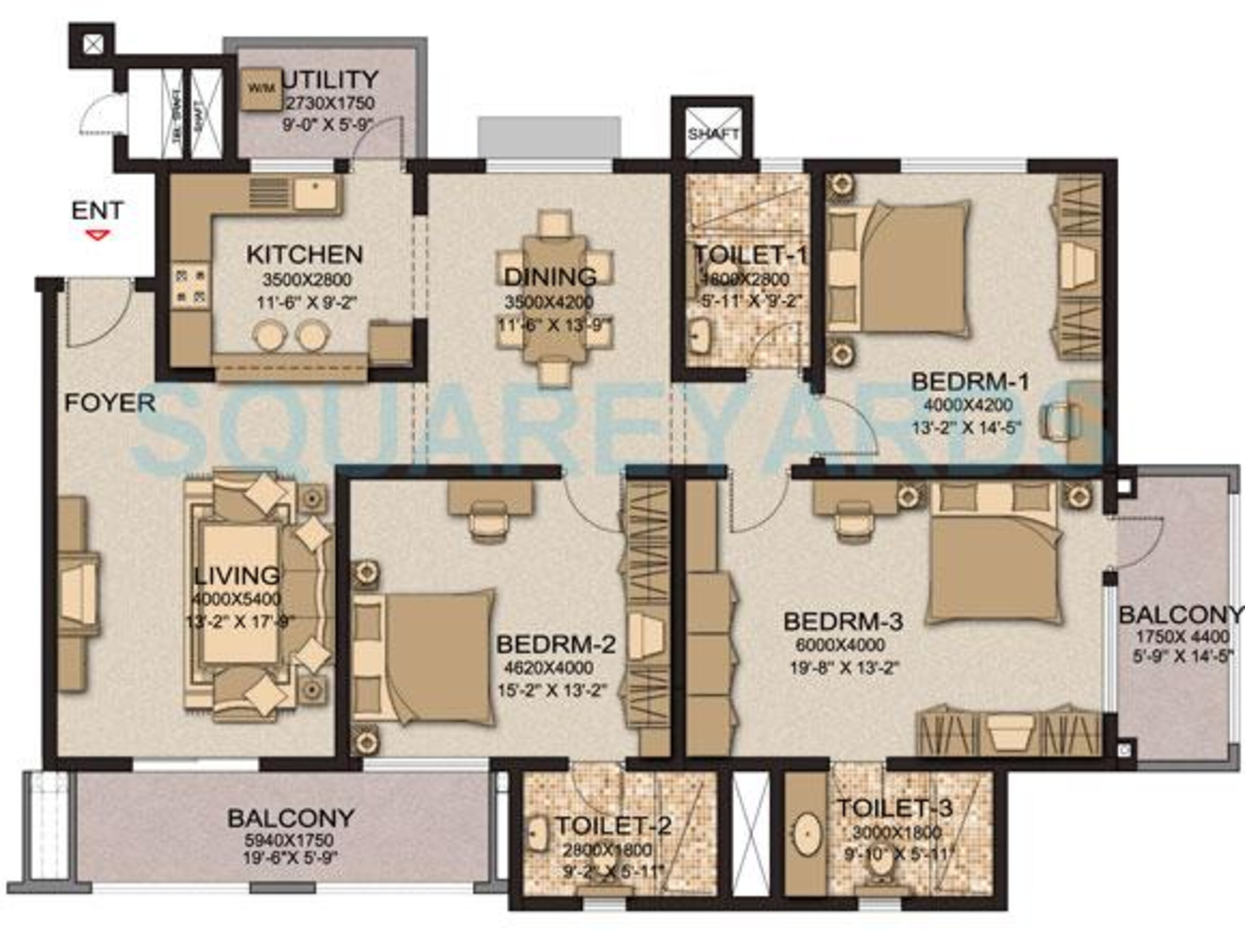 sobha cinnamon apartment 3bhk 2136sqft1