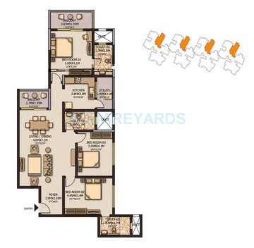  3 BHK Apartment at Sobha City Casa Serenita, Kannur – for Rent
