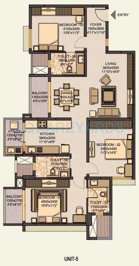 Sobha Classic Floor Plans - Harlur, Bangalore