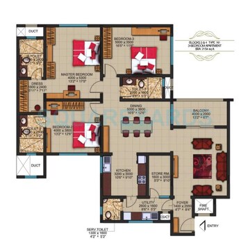  3 BHK Apartment at Sobha Dew Flower, Jp Nagar – for Rent