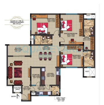  3 BHK Apartment at Sobha Dew Flower, Jp Nagar – for Rent
