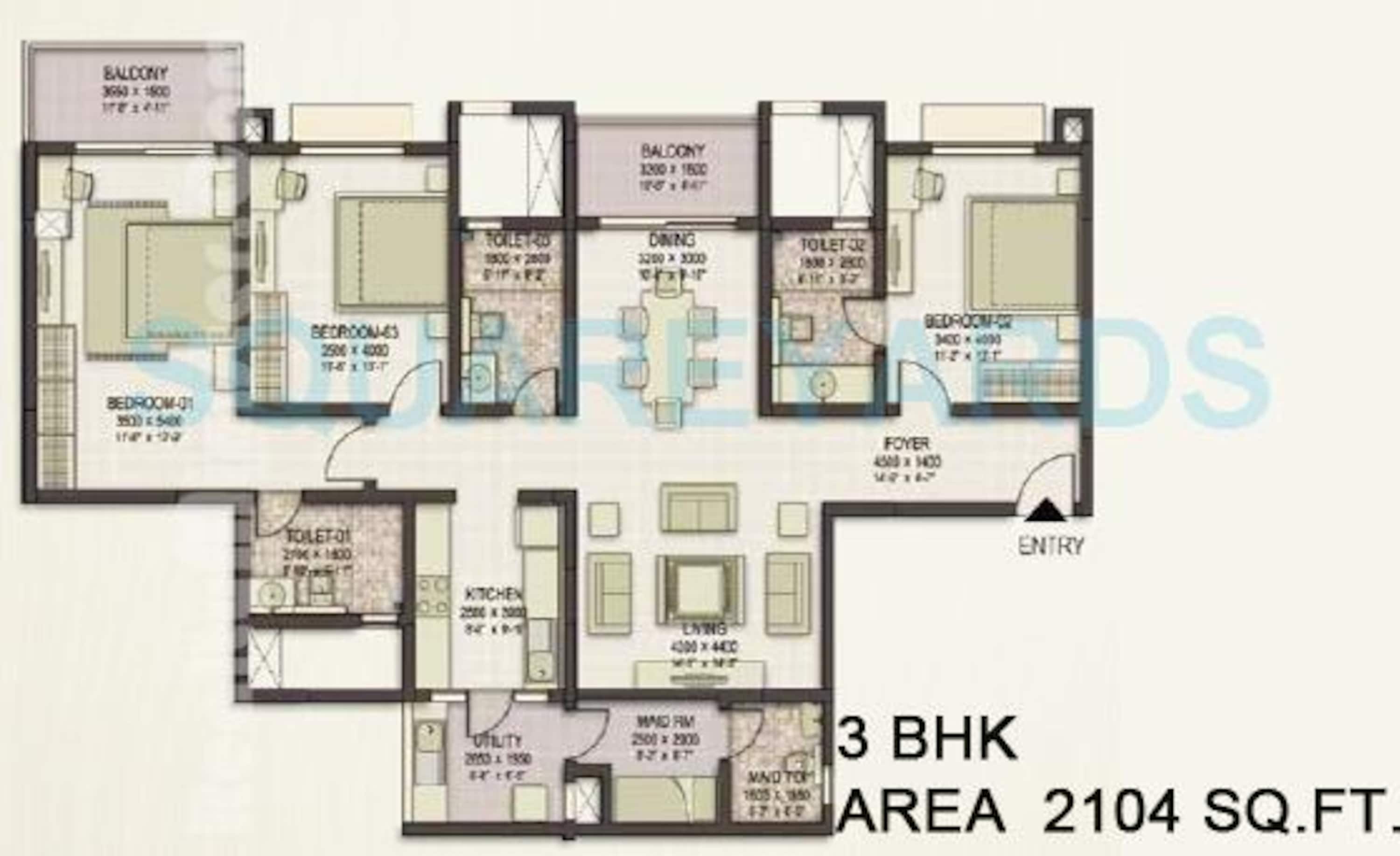 sobha eternia apartment 3bhk 2104sqft1