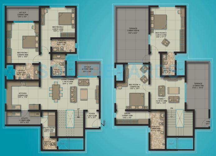 4 BHK 3584 Sq. Ft. Apartment