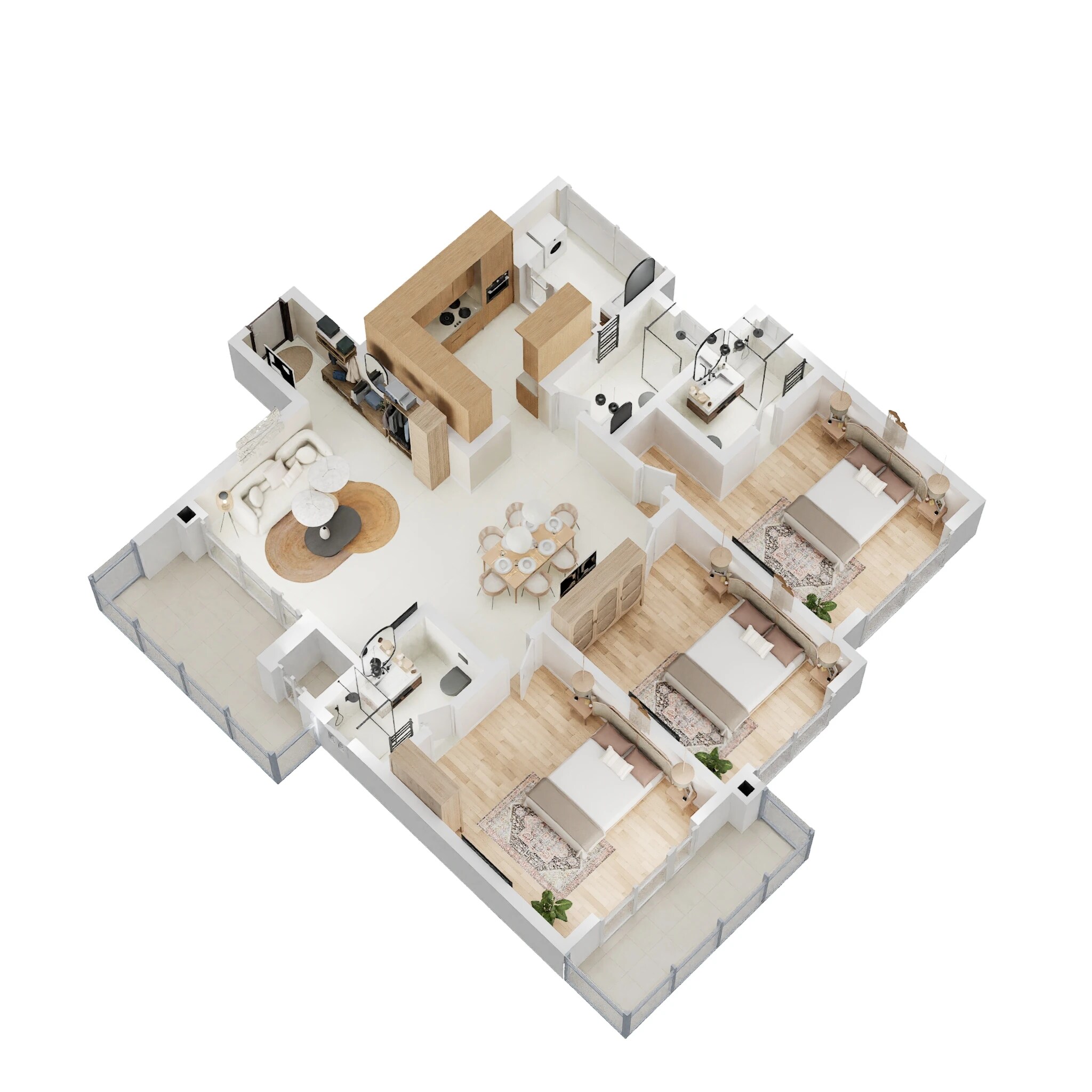 3 BHK 1768 Sq. Ft. Apartment